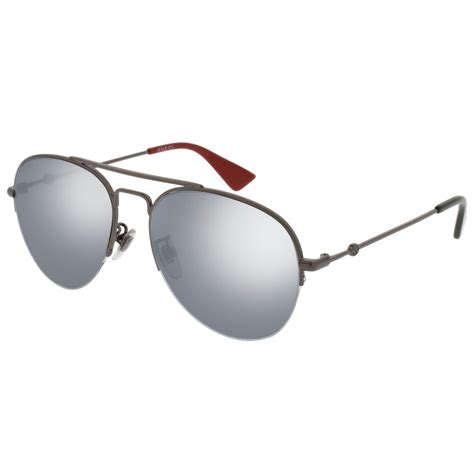 sunglasses gucci gg0107s 003 003 ruthenium silver ruthenium|Gucci UV Protection Ruthenium/Silver Sunglass (GG0107S 003 .